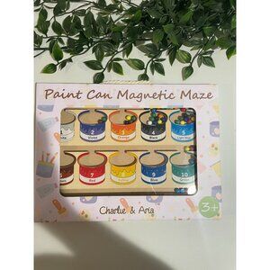 Paint Can Magnetic Maze Wooden Counting Toy For Kids 3+
